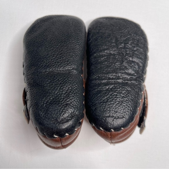 PediPed Baby Shoes Originals Harvey Leather Fisherman Sandal Brown - Picture 12 of 14